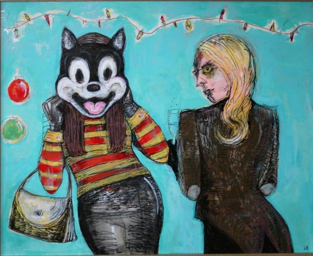 Laurel Hausler painting - Witch Party
