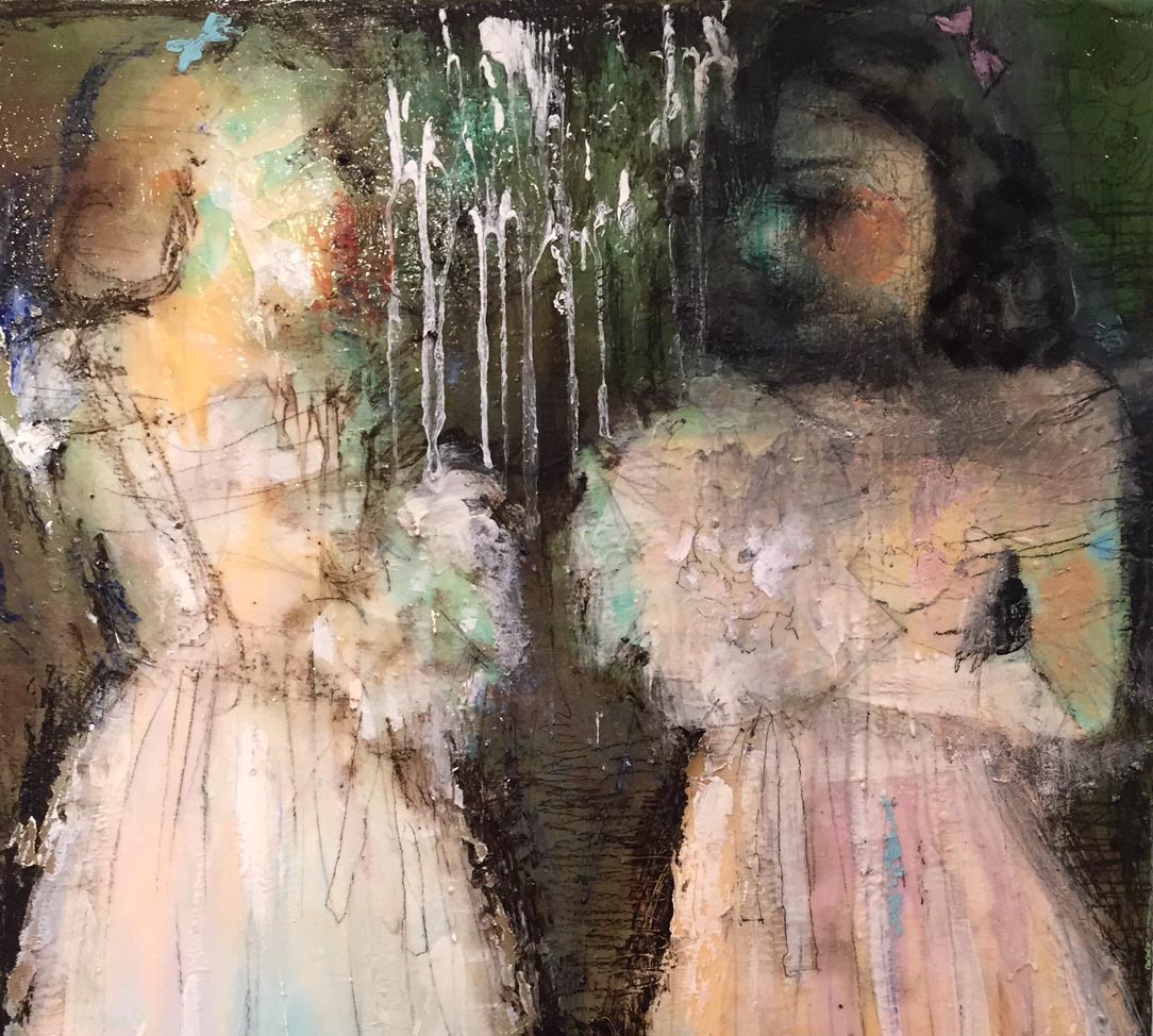 painting of debutantes by Laurel Hausler
