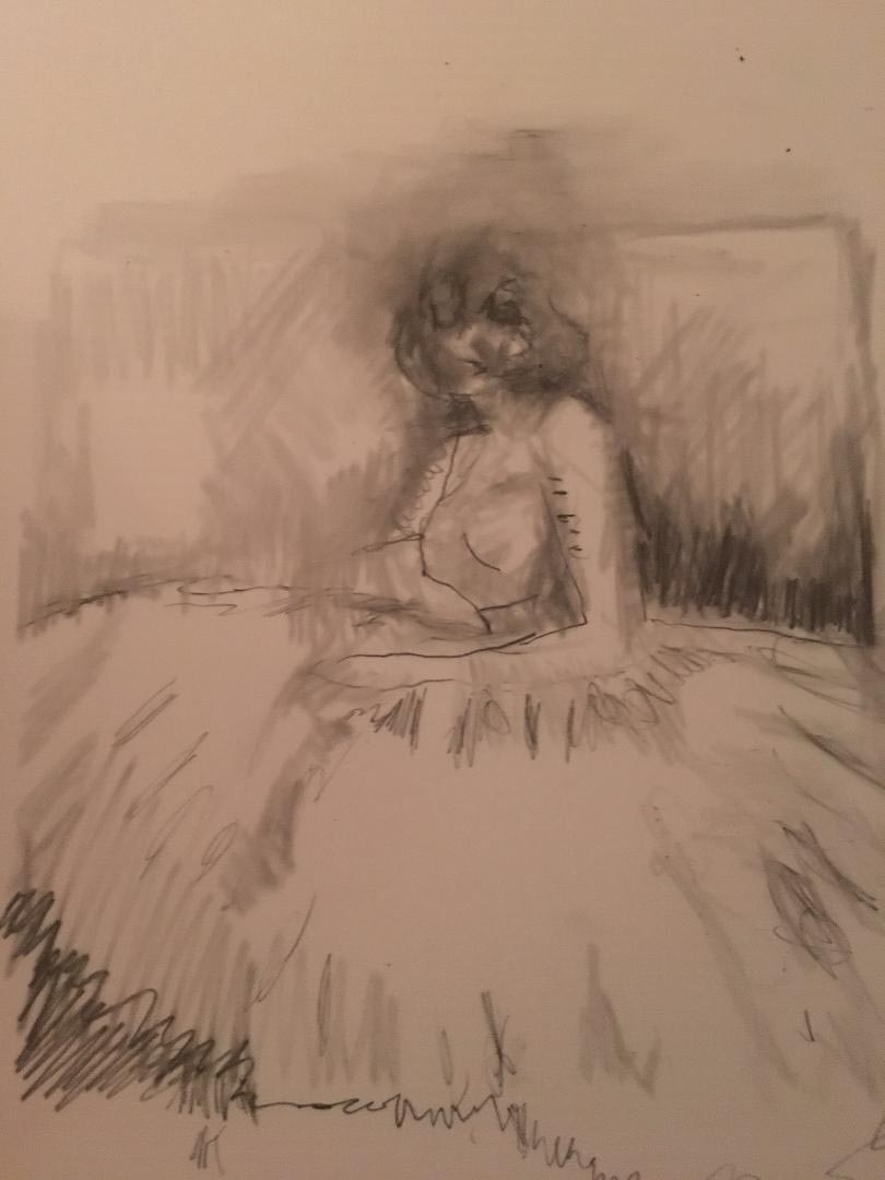 Laurel Hausler drawing of debutante