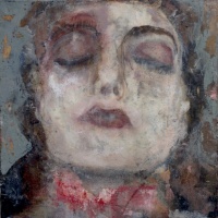 painting of Vera (reminiscent of Marlene Dumas)